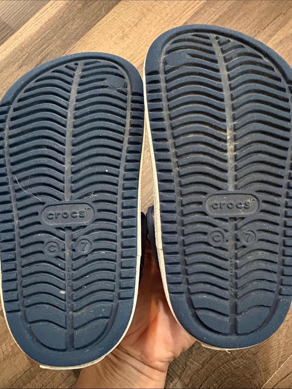 3 Toddler Size 7 Shoes - Adidas Bubble Comfy, Crocs, Native - Picture 8 of 12